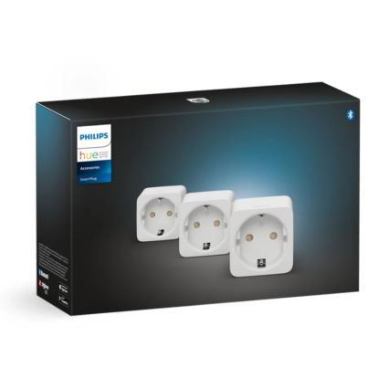 SÆT 3x Smart-stik Philips Hue Smart stik EU SCHUKO