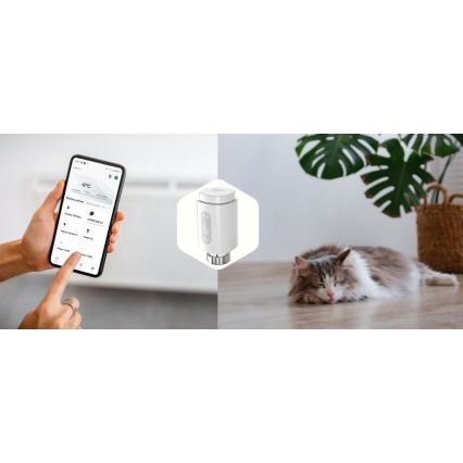 SÆT 3x Smart termostat med LED-lys display 2xAA/3V Zigbee