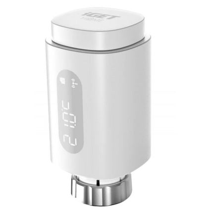 SÆT MED 3 stk. intelligente termostathoveder med LED-display 2xAA/3V Zigbee