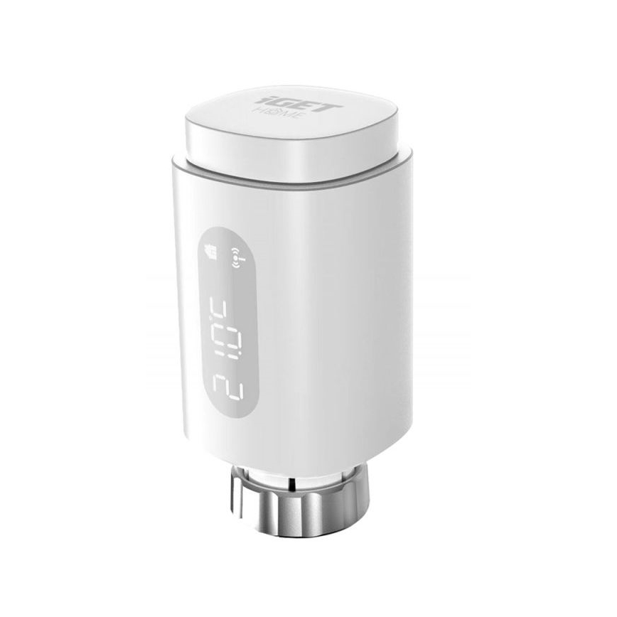 SÆT MED 3 stk. intelligente termostathoveder med LED-display 2xAA/3V Zigbee