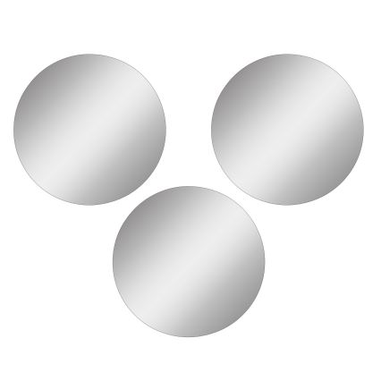 SÆT MED 3 Vægspejle ROUND Ø 40 cm