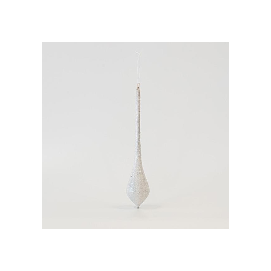 SÆT 4x Julepynt 30 cm hvid