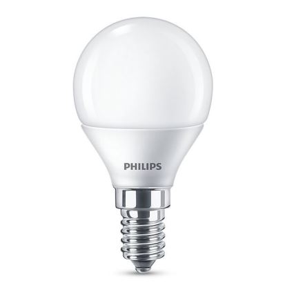 SÆT 4x LED Lyspære Philips P45 E14/5,5W/230V 2700K