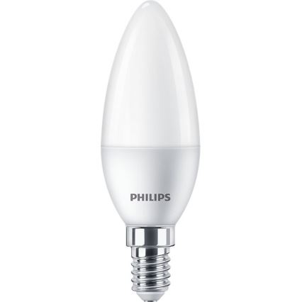 SÆT 4x LED-pære Philips B35 E14/5W/230V 2700K