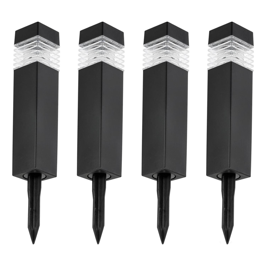 SÆT 4x LED solcellelampe LED/0,06W/1,2V 1xAAA 6000K IP44 100 mAh