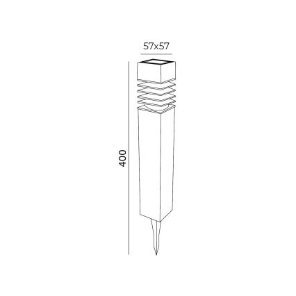 SÆT 4x LED solcellelampe LED/0,06W/1,2V 1xAAA 6000K IP44 100 mAh