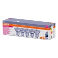 SÆT 5x LED-pære dæmpbar PAR16 GU10/4,5W/230V 4000K 36° - Osram