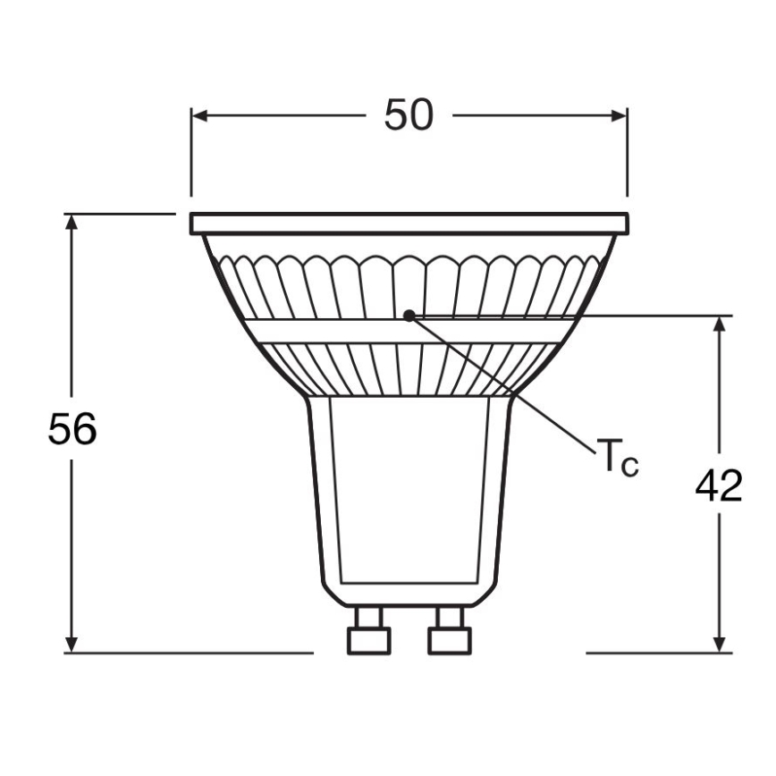 SÆT 5x LED-pære PAR16 GU10/4,3W/230V 2700K 120° - Osram