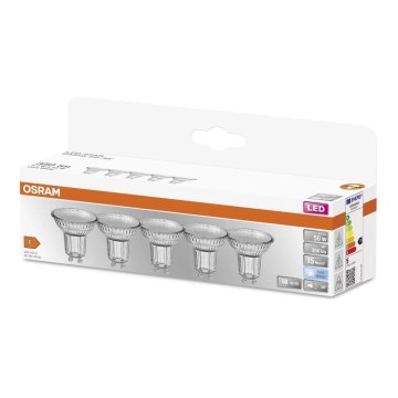 SÆT 5x LED-pære PAR16 GU10/4,3W/230V 4000K 36° - Osram
