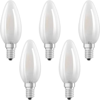 SÆT 5x LED pære VINTAGE E14/4W/230V 2700K - Osram