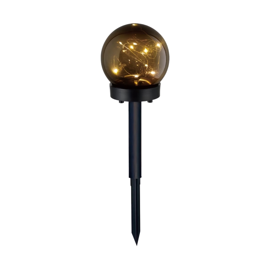 SÆT 5x LED solcellelampe 5xLED/0,12W/1,2V 3000K IP44 sort