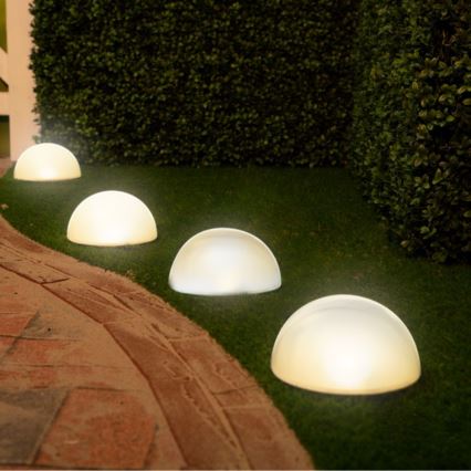 SÆT 5x LED solcellelampe LED/3,2V 600 mAh flerfarvet