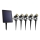 SÆT 5x LED udendørslampe med solpanel LED/4000 mAh IP44