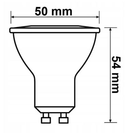 SÆT 6x LED-pære Philips GU10/4,7W/230V 2700K