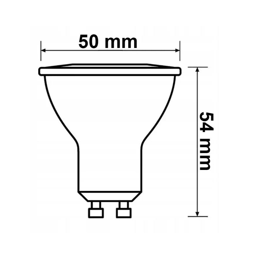 SÆT 6x LED-pære Philips GU10/4,7W/230V 2700K