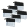SÆT 6x LED RGB Soldrevet væglampe LED/1W/1,2V 3500K IP65