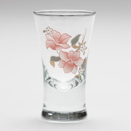Sæt 6x likørglas med buketmotiv no. 2