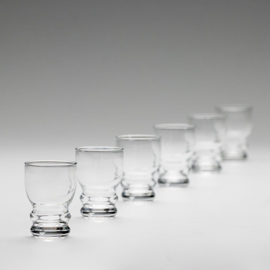Sæt 6x likørglas transparent