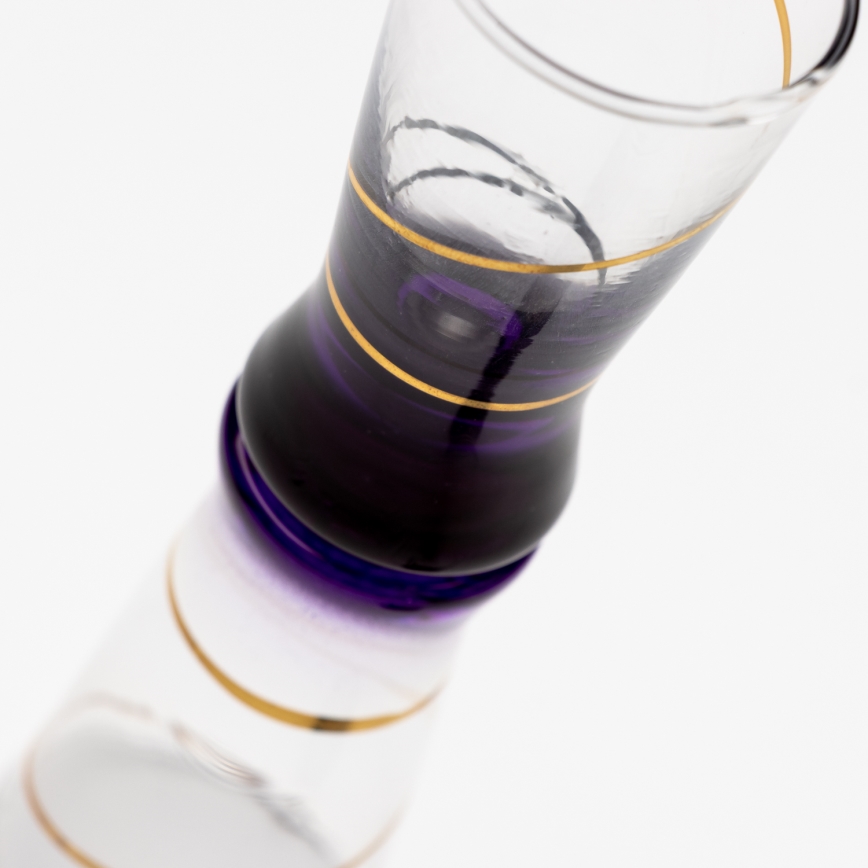 Sæt 6x shotglas 25 mm transparent grøn