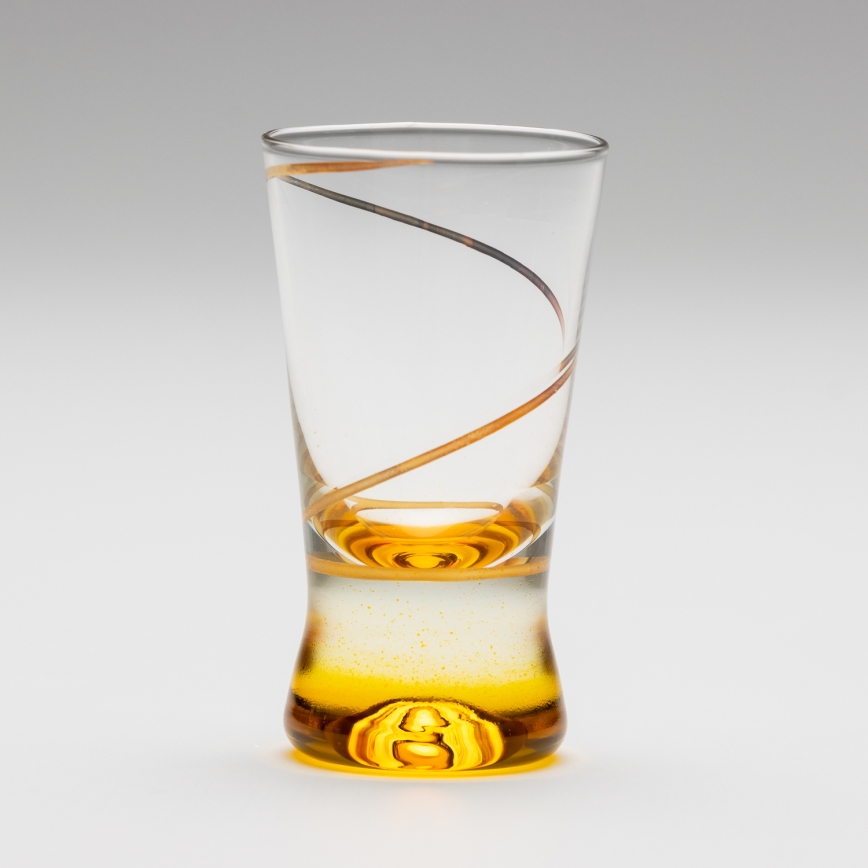 Sæt 6x shotglas 25 mm transparent gul
