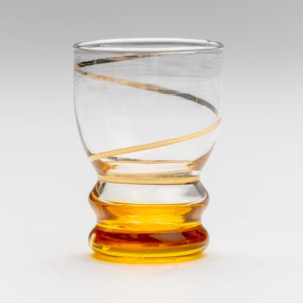 Sæt 6x shotglas transparent gul