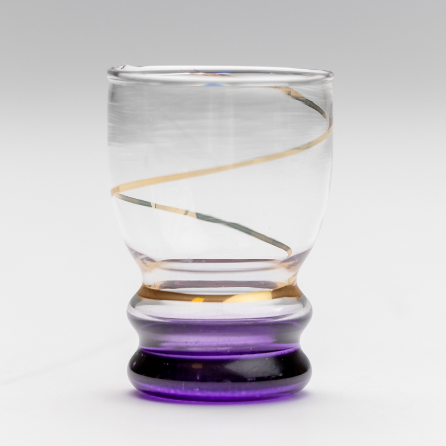 Sæt 6x shotglas transparent lilla