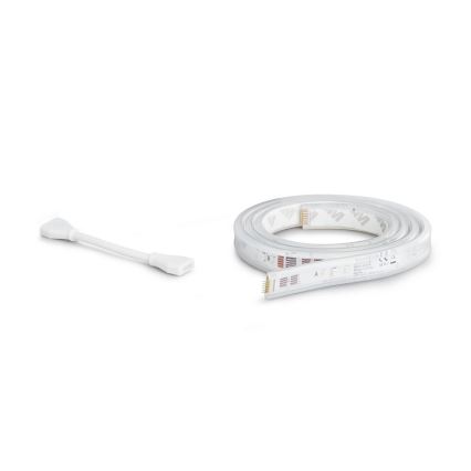 SÆT - LED strip m. RGBW-farver dæmpbar Philips Hue WHITE AND COLOR AMBIANCE 2 m LED/20W/230V + strip 1 m LED/11W/12V