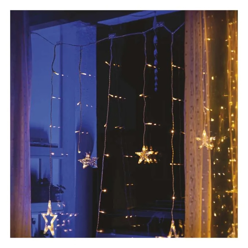 Sæt med 10 dobbelte beslag til julelyskæder