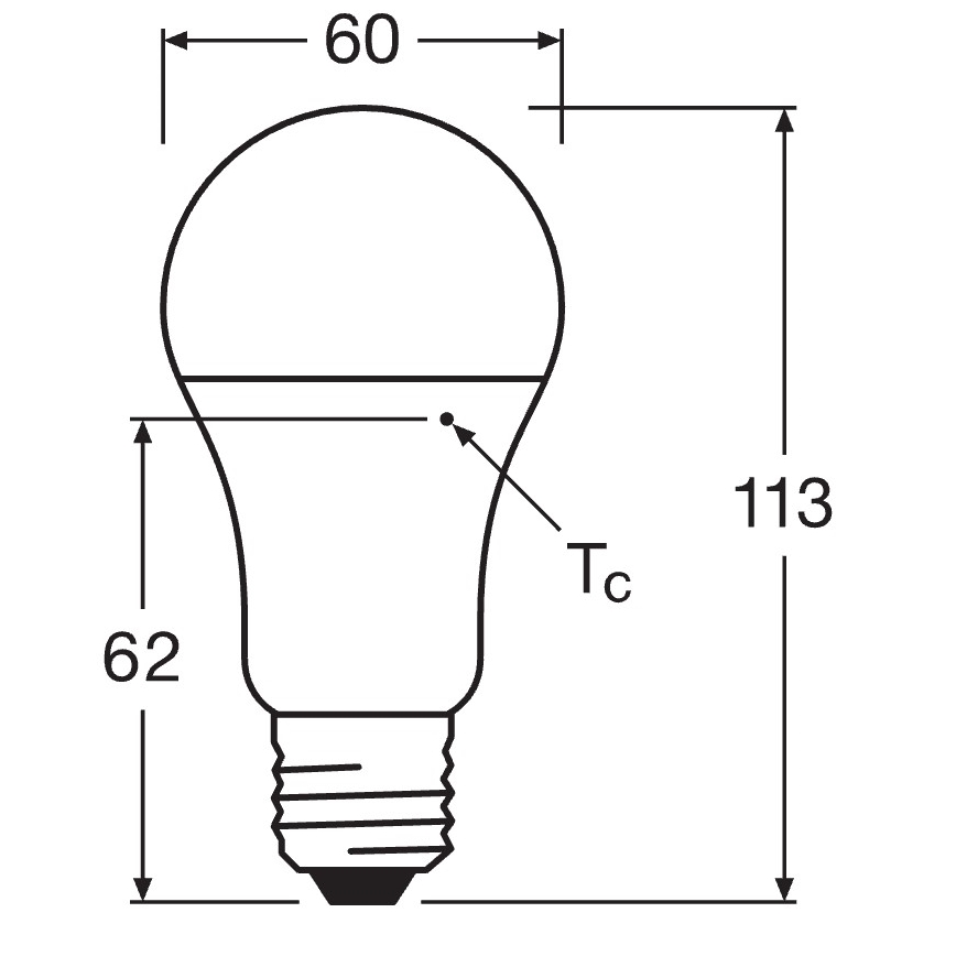 Sæt med 10 LED-pærer CLASSIC A75 E27/10W/230V 4000K - Osram