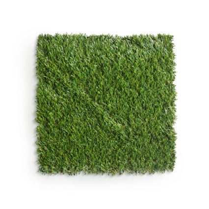 Sæt med 11 stk. kunstgræs 30×30 cm, 20 mm, grøn