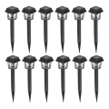 SÆT MED 12x LED Solcellelampe LED/0,06W/1,2V 1xAA 6500K IP44 100 mAh