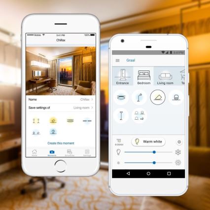 SÆT 2x LED dæmpbar pære A60 E27/9W/230V 2700K Wi-Fi + fjernbetjening - WiZ