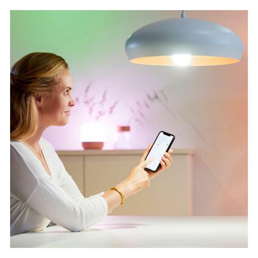 SÆT 2x LED dæmpbar pære A60 E27/9W/230V 2700K Wi-Fi + fjernbetjening - WiZ