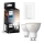 Sæt med 2 dæmpbare LED-pærer Philips Hue WHITE AMBIANCE GU10/4,2W/230V 2200-6500K + dimmer