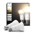 Sæt med 2 dæmpbare LED-pærer Philips Hue WHITE E27/9,5W/230V 2700K