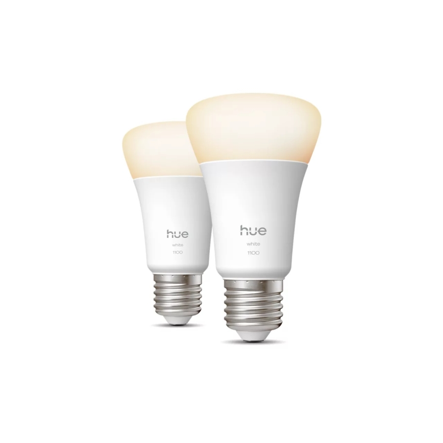 Sæt med 2 dæmpbare LED-pærer Philips Hue WHITE E27/9,5W/230V 2700K