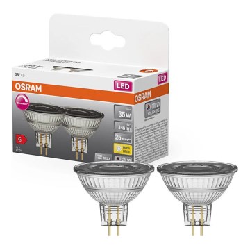 Sæt med 2 dæmpbare LED-reflektorpærer MR16 GU5,3/5W/12V 2700K 36° CRI 90 - Osram