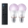 Sæt med 2 dæmpbare LED RGB-pærer Philips SMART A60 E27/8,5W/230V 2200-6500K + fjernbetjening