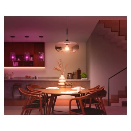 Sæt med 2 dæmpbare Philips Hue White and Color Ambiance LED-pærer E27/6W/230V 1000-20000K