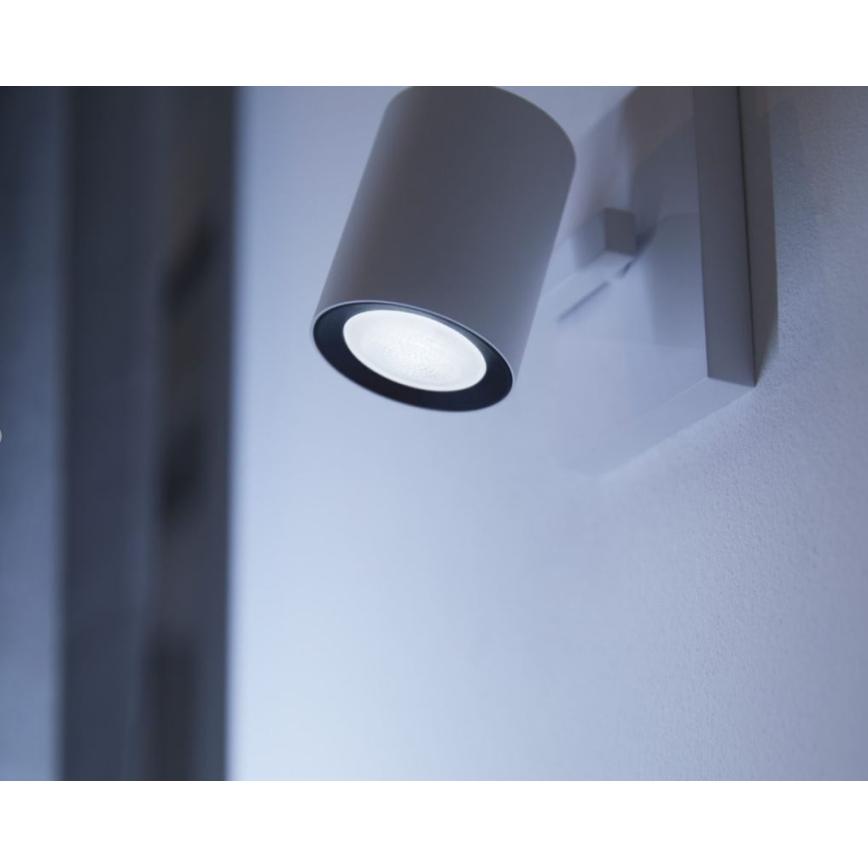 Sæt med 2 dæmpbare LED-pærer Philips Hue WHITE AMBIANCE GU10/4,2W/230V 2200-6500K + dimmer