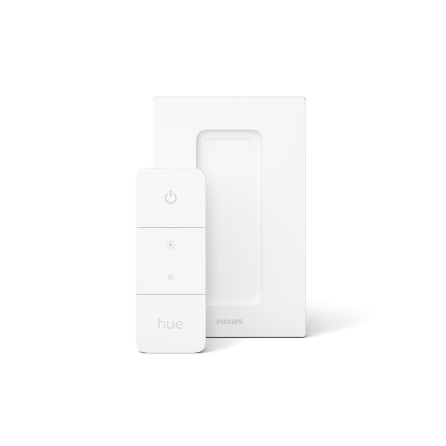 Sæt med 2 dæmpbare LED-pærer Philips Hue WHITE AMBIANCE GU10/4,2W/230V 2200-6500K + dimmer
