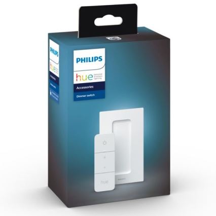 Sæt med 2 dæmpbare LED-pærer Philips Hue WHITE AMBIANCE GU10/4,2W/230V 2200-6500K + dimmer