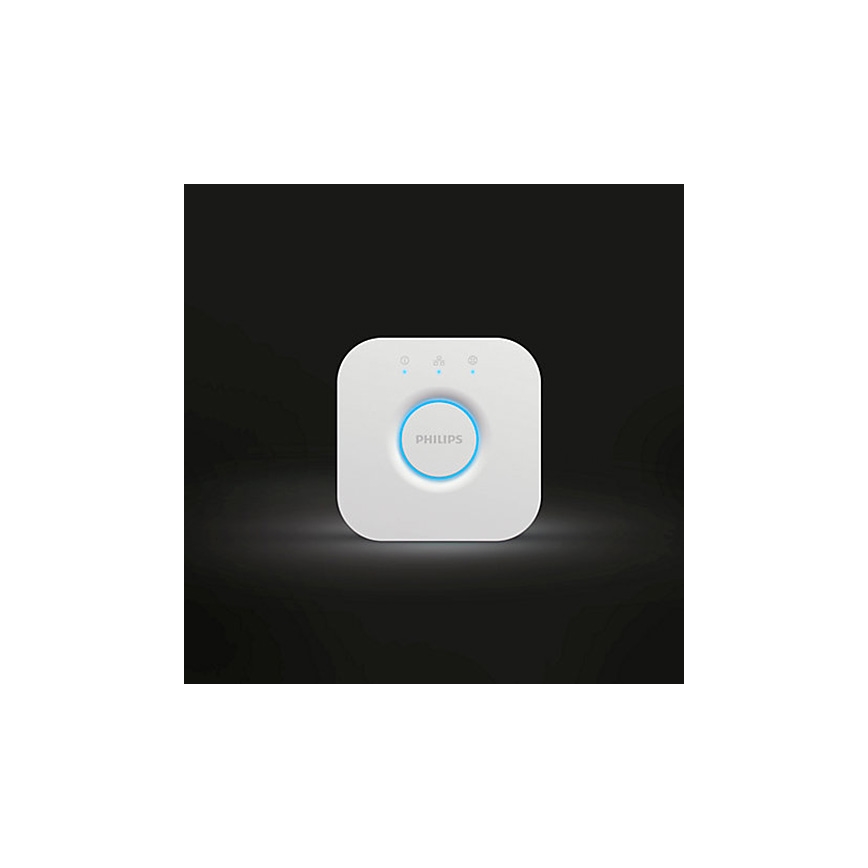 Sæt med 2 stk. LED-dæmpbare pærer Philips Hue WHITE AMBIANCE GU10/4,2W/230V 2200-6500K + Hue Bridge