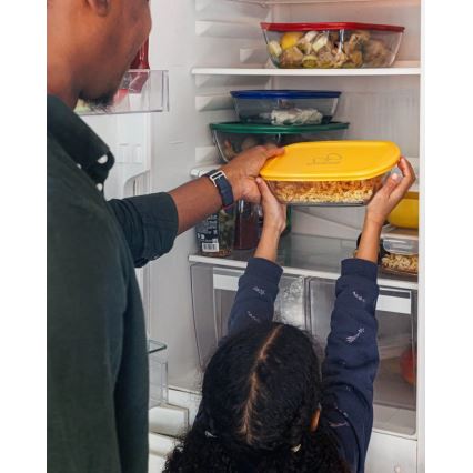 Sæt med 2 glasbeholdere til mad fra PYREX 1,2/2,5 l