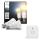 Sæt med 2 LED-dæmpbare Philips Hue WHITE AMBIANCE-pærer E27/8,1W/230V 1000-20000K + bevægelsessensor