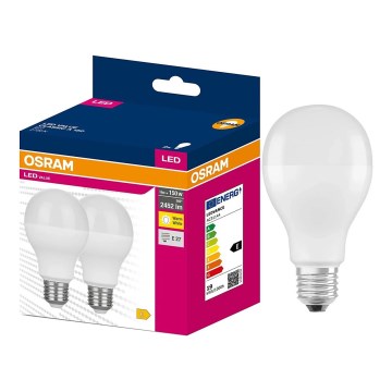 Sæt med 2 LED-pærer VALUE CLASSIC E27/19W/230V 2700K - Osram