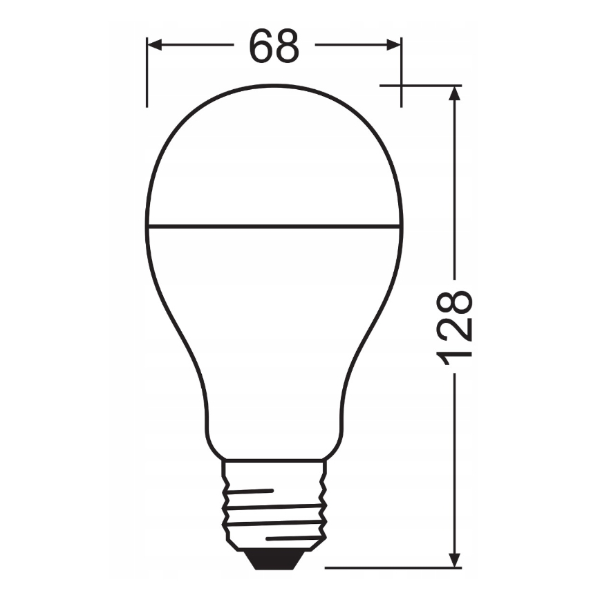Sæt med 2 LED-pærer VALUE CLASSIC E27/19W/230V 2700K - Osram