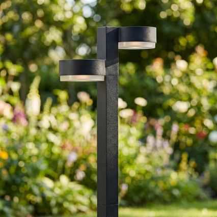 Sæt med 2 LED-solcellelamper 2xLED/1W/3,7V 1200 mAh 55 cm IP65 sort