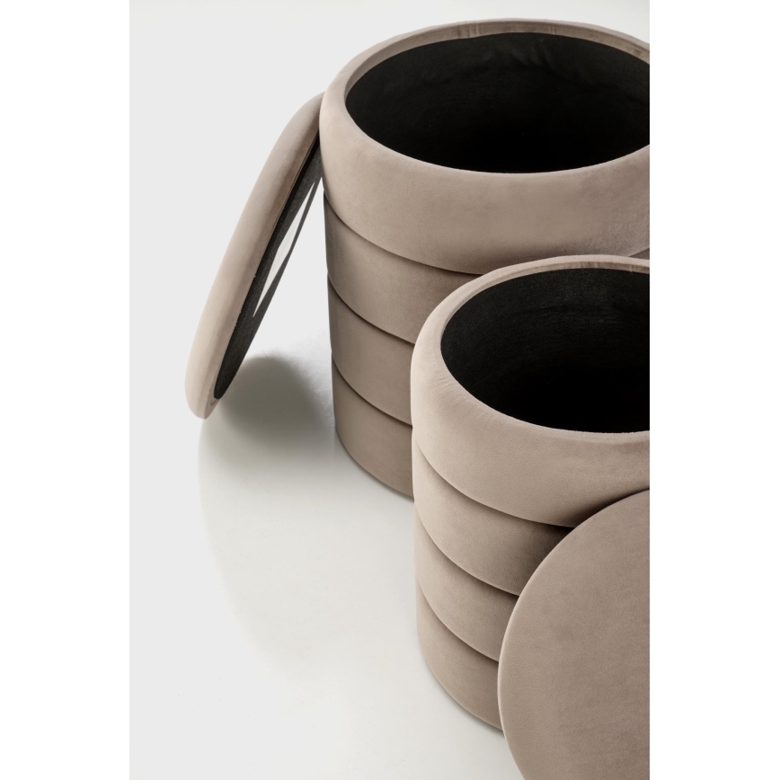 Sæt med 2 PAX-skamler Ø 33/40 cm, taupe
