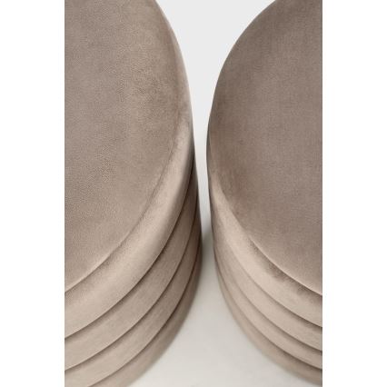 Sæt med 2 PAX-skamler Ø 33/40 cm, taupe